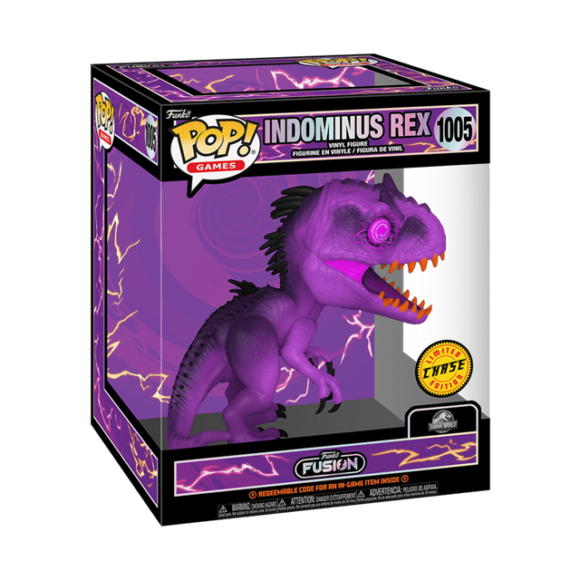 Indominus Rex With Chance Of Chase Jurassic World Funko Fusion Pop Vinyl Super - 4