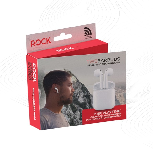 Rock TWS White True Wireless Bluetooth Earphones - 8