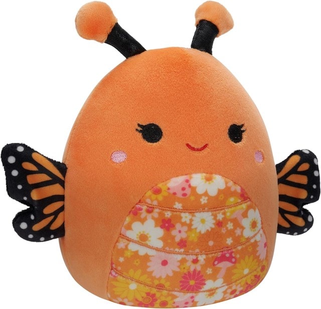 Mony Orange Monarch Butterfly With Floral Belly Squishmallows Plush - 5