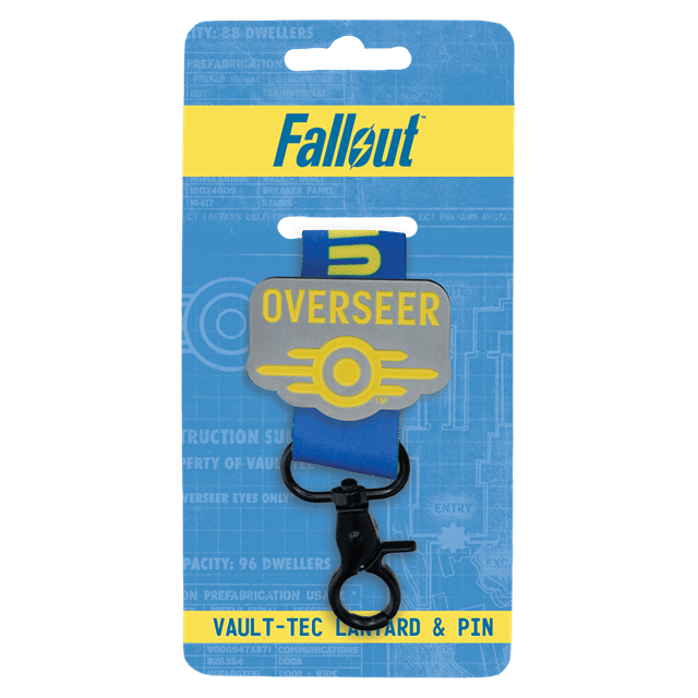 Fallout Vault-Tec Overseer Lanyard & Pin Badge Set - 2
