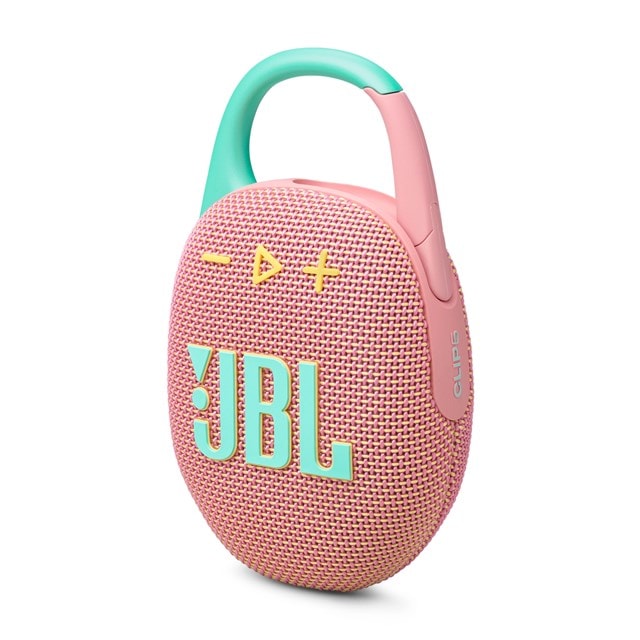 JBL Clip 5 Pink Bluetooth Speaker - 1