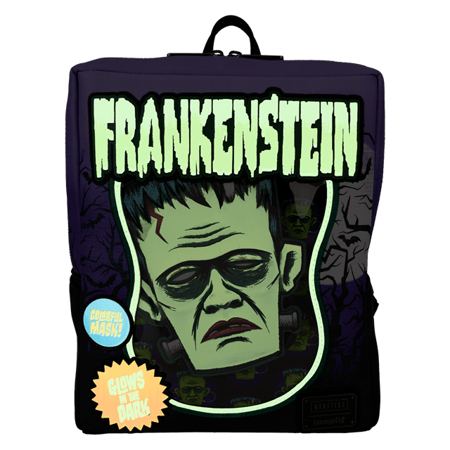 Frankenstein Neon Mask Universal Monsters Loungefly Mini Backpack - 2