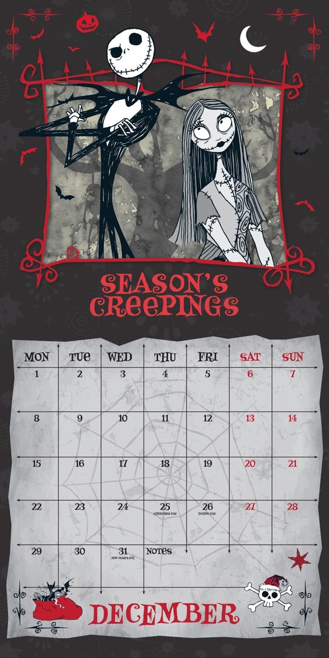 Nightmare Before Christmas 2025 Square Calendar - 4