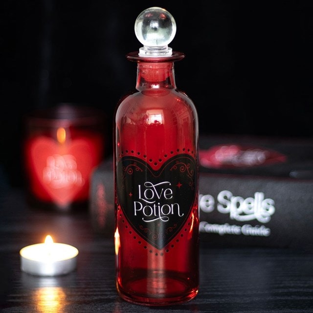 Love Potion Red Decorative Glass Bottle - 4