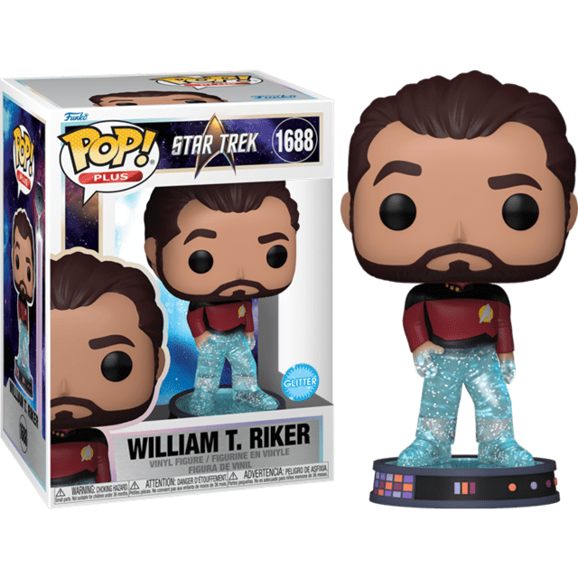 William T. Riker 1688 Star Trek Transporter Funko Pop Vinyl Plus - 3