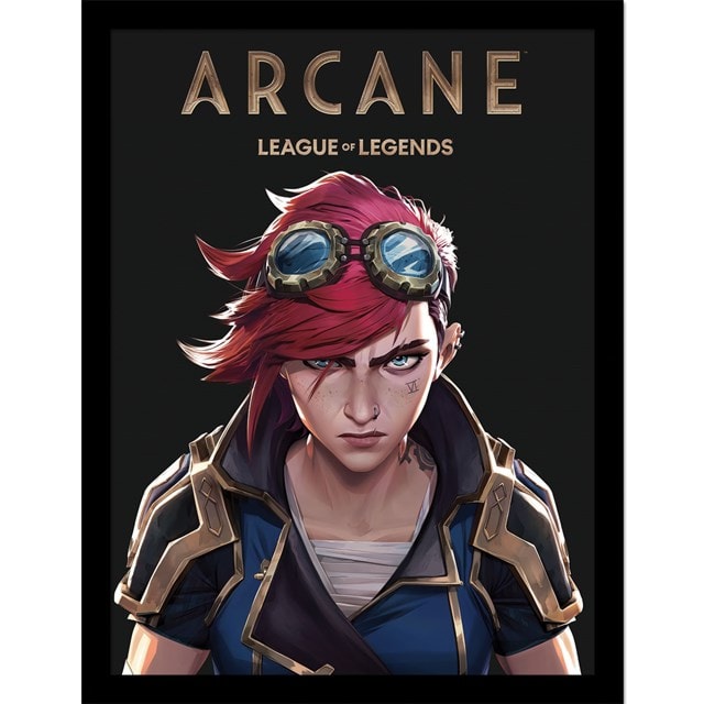 Vi Arcane League of Legends Framed 30 x 40cm Print - 1