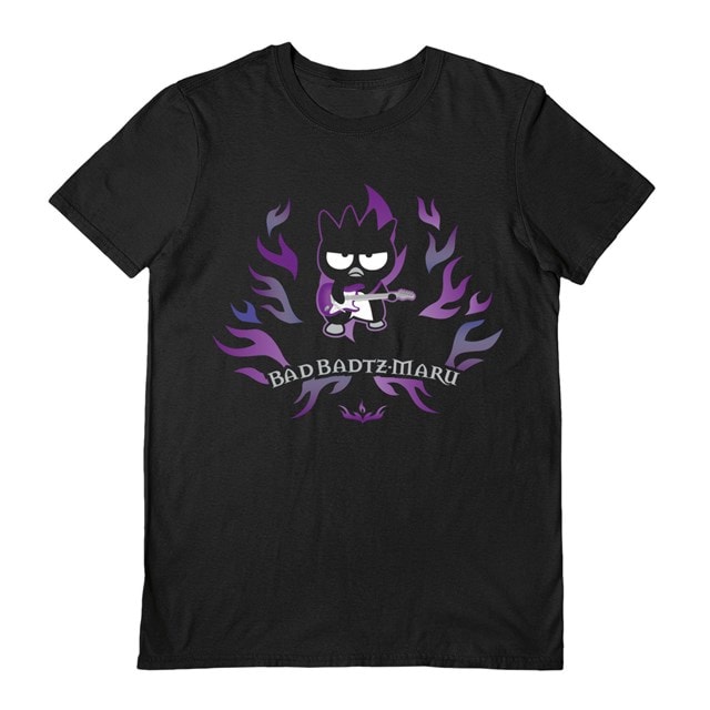 Bad Badtz Maru Rocker Sanrio Black Tee (Large) - 1