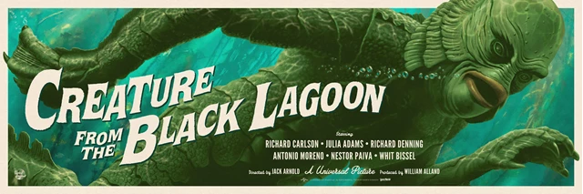 Creature From The Black Lagoon Andrew Swainson 61cm x 91 cm Fine Art Poster - 1