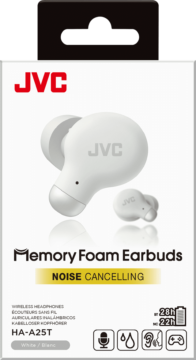 JVC HA-A25T White Active Noise Cancelling True Wireless Bluetooth Earphones - 6