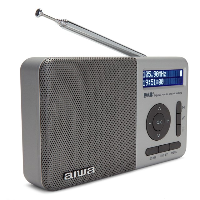 Aiwa RD-40DAB Silver Digital DAB+/FM Portable Radio - 3