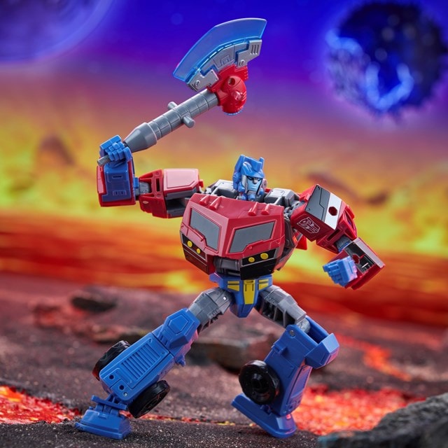 Transformers Legacy United Voyager Class Animated Universe Optimus Prime Converting Action Figure - 6