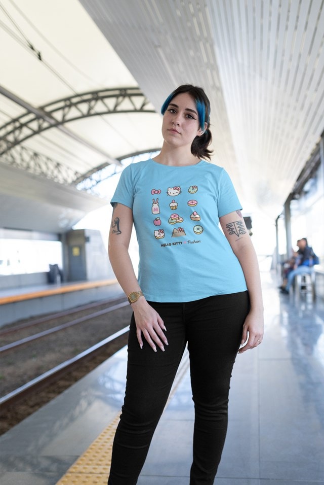 Cakes Pusheen Hello Kitty Unisex Tee - 2