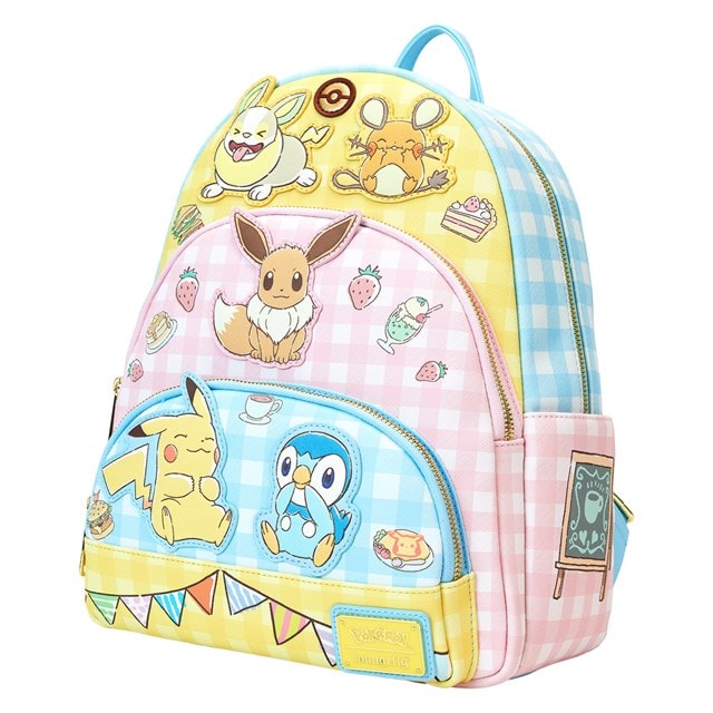 Cafe Pokemon Loungefly Triple Pocket Backpack - 2