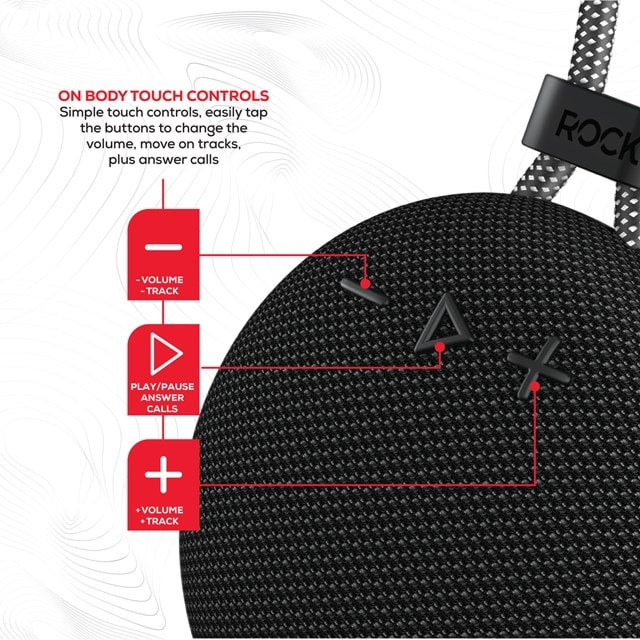 Rock Move Black Bluetooth Speaker - 2