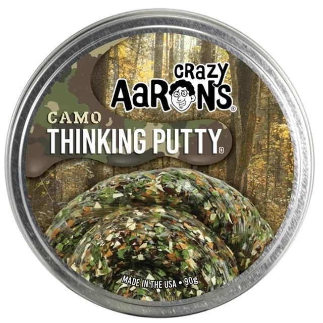 Crazy Aaron's Trendsetters Woodland Pattern Camo Thinking Putty - 2