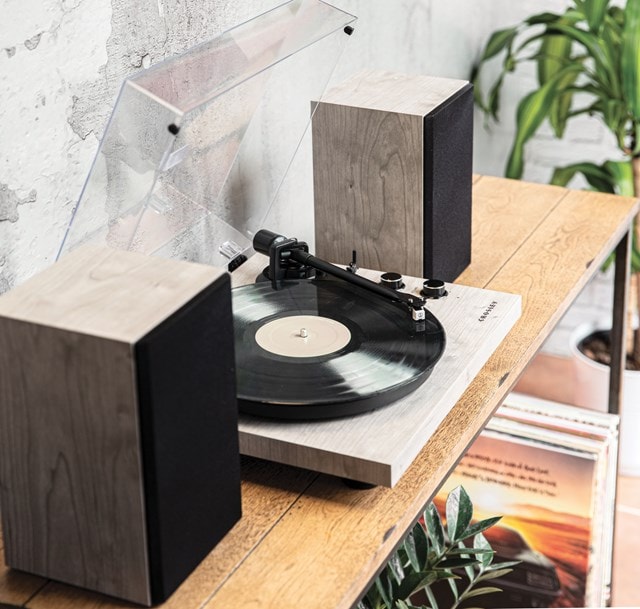 Crosley C62 Grey Bluetooth Turntable & Speakers - 1