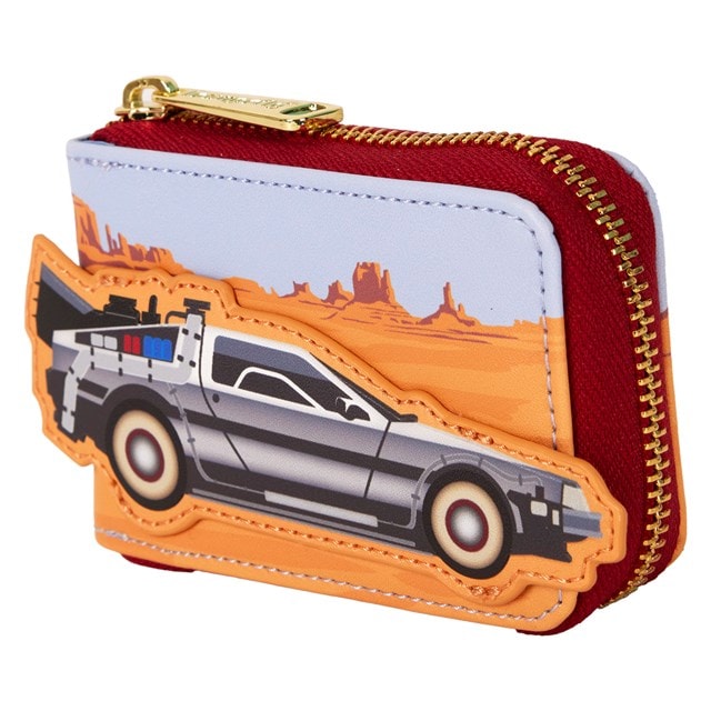 DeLorean Back To The Future 40th Anniversary Loungefly Accordion Wallet - 2