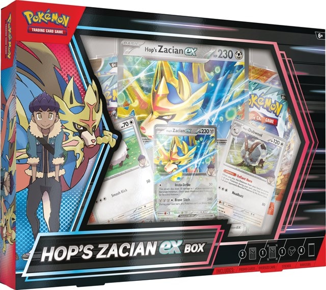 Hop's Zacian Ex Box Pokemon Trading Cards - 3