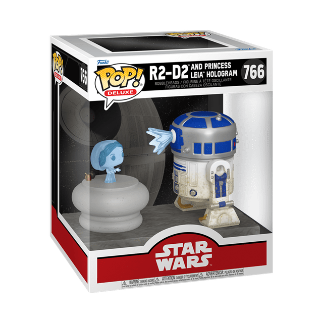 R2-D2 And Princess Leia Hologram 766 Star Wars Funko Pop Vinyl Deluxe - 2