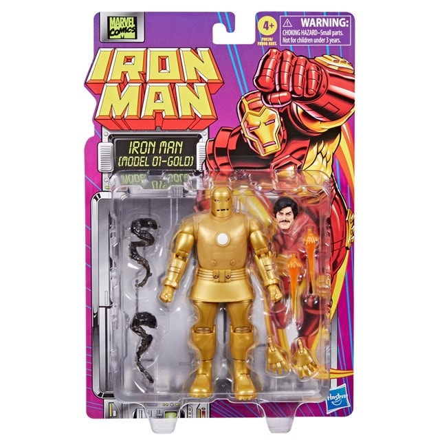 Iron Man Model 01 Gold Comics Marvel Legends Series Action Figure - 8