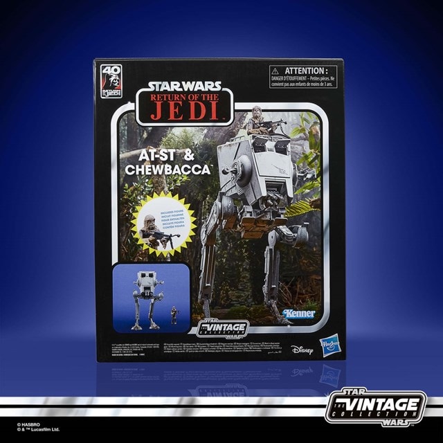 AT-ST & Chewbacca Star Wars Vintage Return of the Jedi 40th Anniversary Vehicle & Action Figure - 16