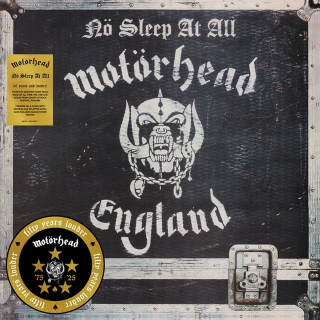 No Sleep at All - 50th Anniversary Edition Clear With Black & White Splatter Vinyl - 2