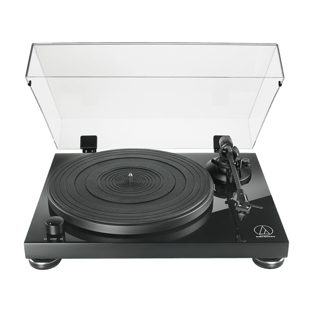 Audio Technica AT-LPW50 Wood Base Piano Black Turntable - 1
