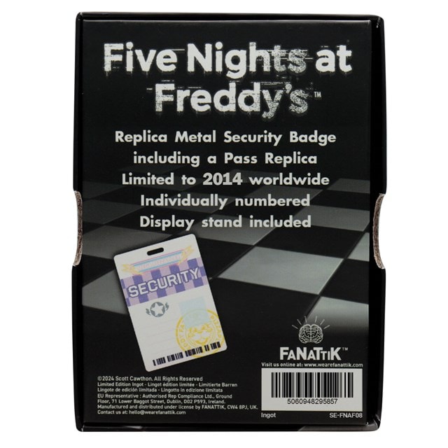 Five Nights At Freddy's FNAF Security Badge Replica - 6