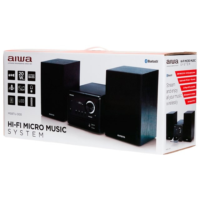 Aiwa MSBTU-300 Bluetooth Micro Hi-Fi System - 8