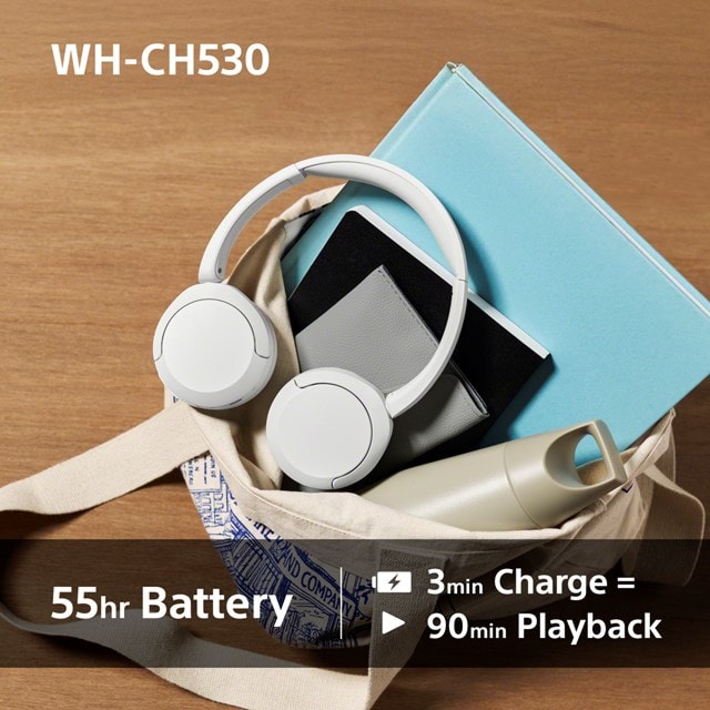 Sony WH-CH530 Black Bluetooth Headphones - 6