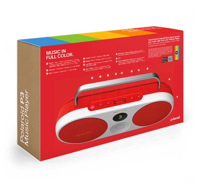 Polaroid Player 3 Red Bluetooth Speaker - 7