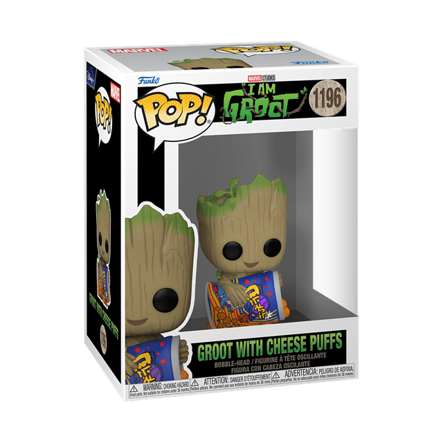 Groot With Cheese Puffs (1196) I Am Groot Pop Vinyl - 2