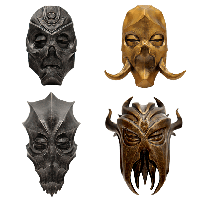 Skyrim Dragon Priest The Elder Scrolls V Mask Set Of 4 - 12