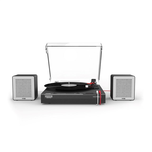 Victrola Stranger Things WSQK Bluetooth Turntable & Speakers - 12