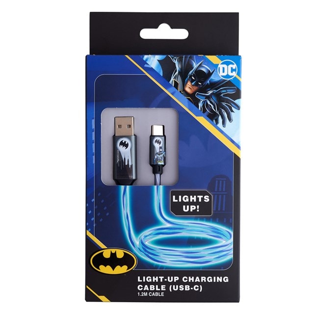 Lazerbuilt Batman Light-Up USB-C Cable - 4