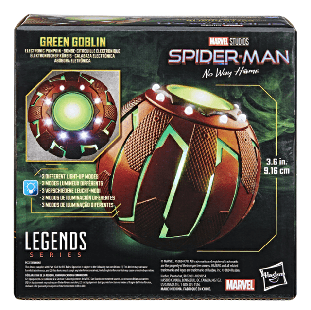 Green Goblin Electronic Pumpkin Spider-Man No Way Home Marvel Legends Series Hasbro Roleplay Gear - 6