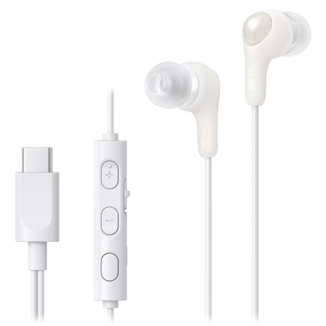 JVC HA-FR9UC White USB-C Connector Earphones - 1