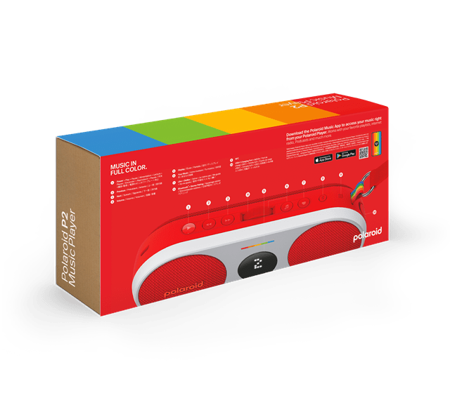 Polaroid Player 2 Red Bluetooth Speaker - 8