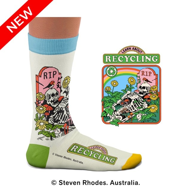 Learn About Recycling Steven Rhodes Socks (L) - 1