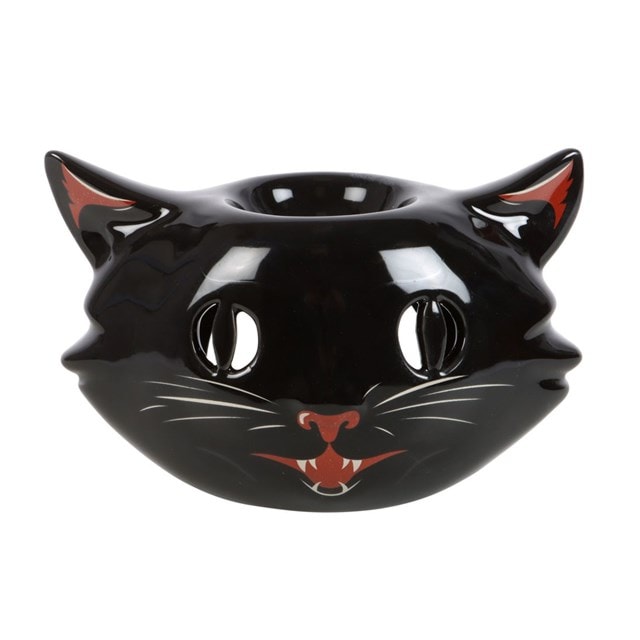 Spooky Black Cat Oil Burner - 1