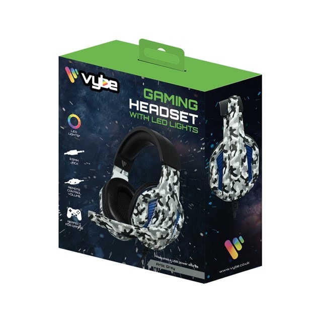 Vybe Camo Arctic Grey Gaming Headset - 3
