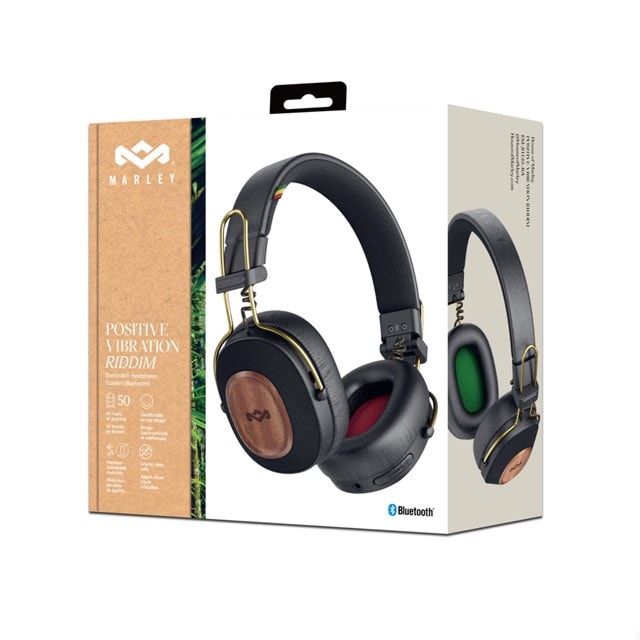 House Of Marley Positive Vibration Riddim Rasta Bluetooh Headphones - 8