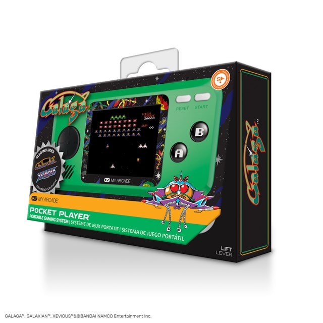 Pocket Player Galaga (3 Games in 1) My Arcade Portable Gaming System - 3
