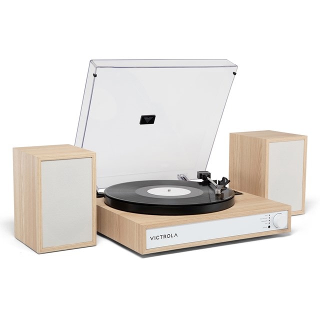 Victrola Harmony Natural Bluetooth Turntable & Speakers - 2