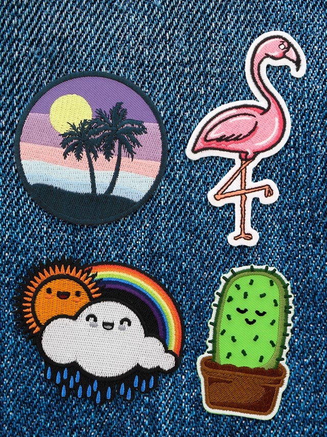 Summer Vibes Iron On Patch Pack - 2