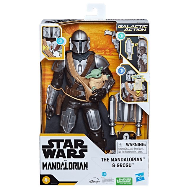 Mandalorian & Grogu Star Wars Galactic Interactive Electronic Figures - 3