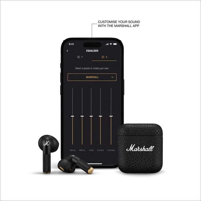 Marshall Minor IV Black True Wireless Bluetooth Earphones - 10