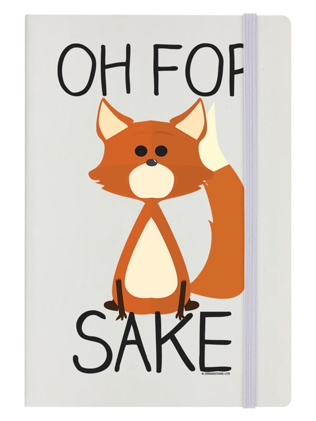 Oh For Fox Sake Cream A5 Hard Cover Notebook - 1