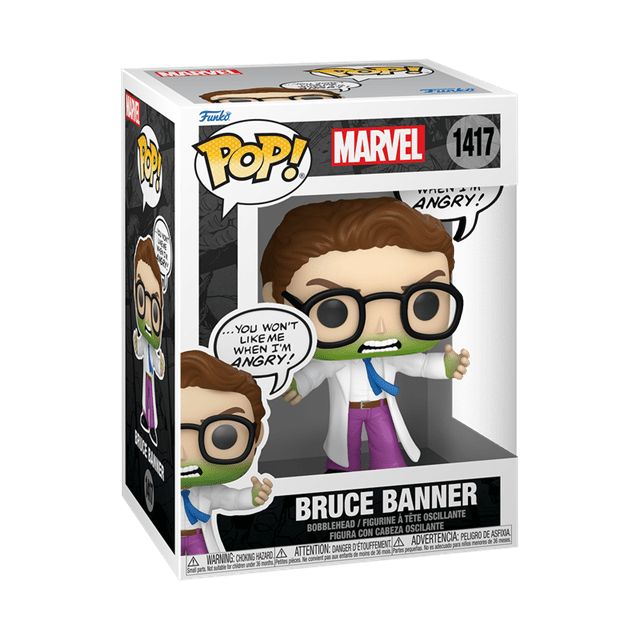 Bruce Banner Don't Make Me Angry 1417 Marvel Funko Pop Vinyl - 2