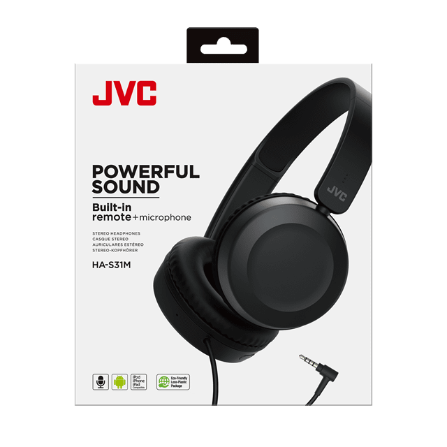 JVC HA-S31M Black Wired Headphones - 5